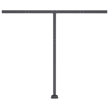 vidaXL Automatische Markise mit LED Windsensor 350x250 cm Orange/Braun