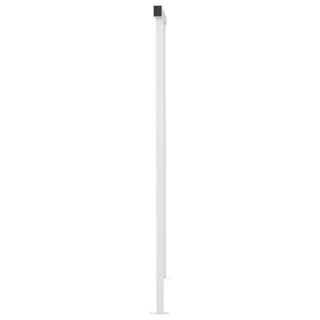 vidaXL Auvent Rétractable Électrique avec LED et Capteur de Vent 4,5x3 m Bleu et Blanc