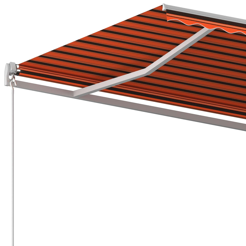 vidaXL Markise Automatisch Einziehbar mit Pfosten 4,5x3,5 m