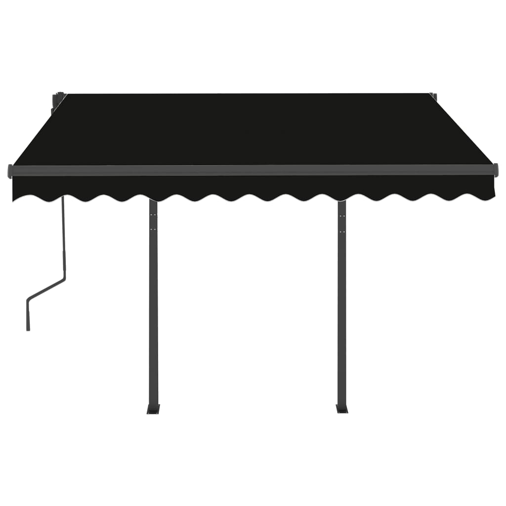vidaXL Automatische Markise mit LED & Windsensor 3x2,5 m Anthrazit