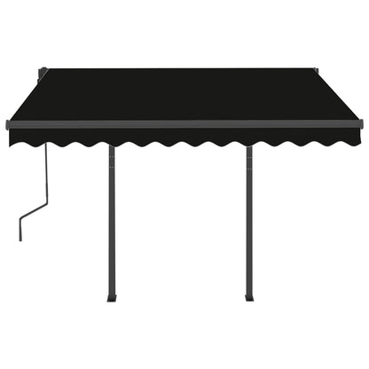 vidaXL Automatische Markise mit LED & Windsensor 3x2,5 m Anthrazit