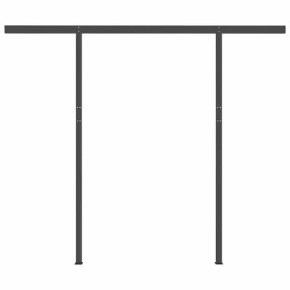 vidaXL Markise Manuell Einziehbar mit LED 3,5x2,5 m Anthrazit