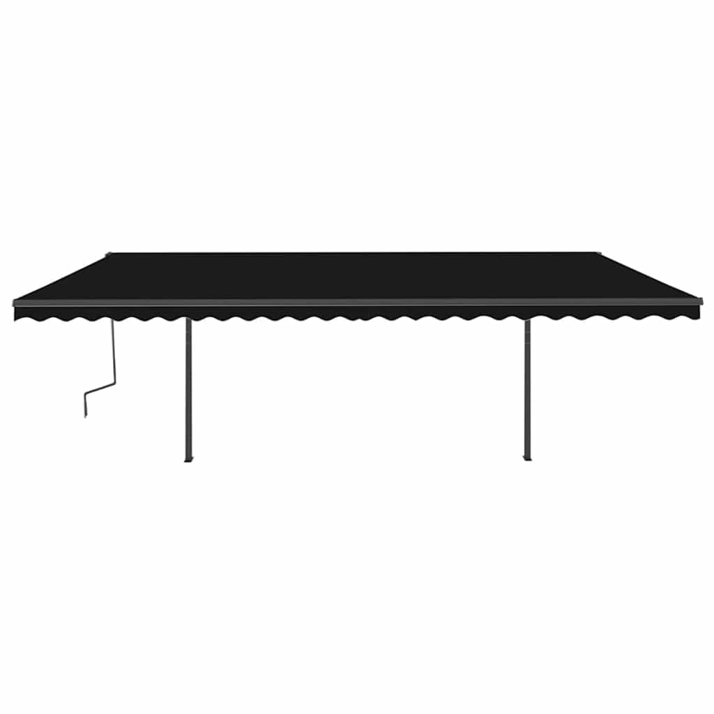 vidaXL Automatische Markise mit LED & Windsensor 6x3 m Anthrazit