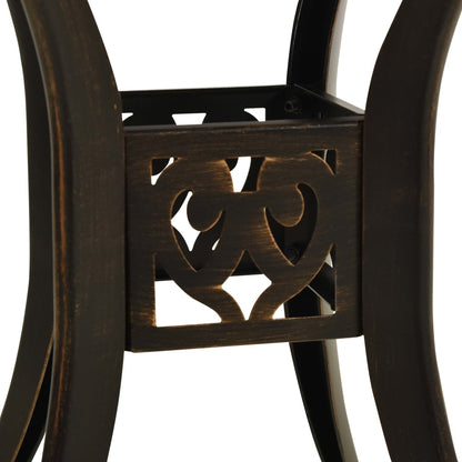vidaXL 5-tlg. Bistro-Set Aluminiumguss Bronzen