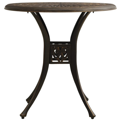 vidaXL 5-tlg. Bistro-Set Aluminiumguss Bronzen