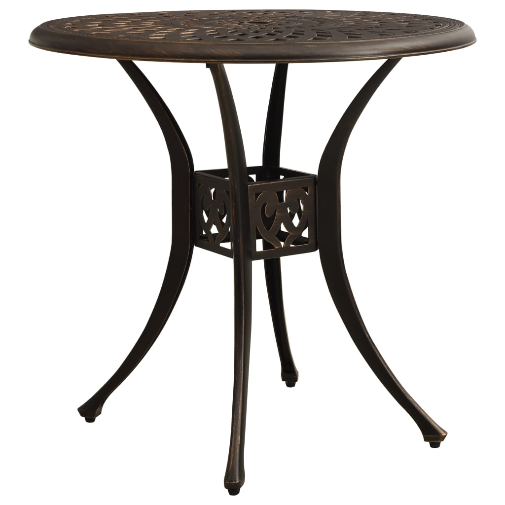 vidaXL 5-tlg. Bistro-Set Aluminiumguss Bronzen