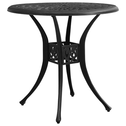 vidaXL Ensemble bistro 5 pièces en fonte d'aluminium noir