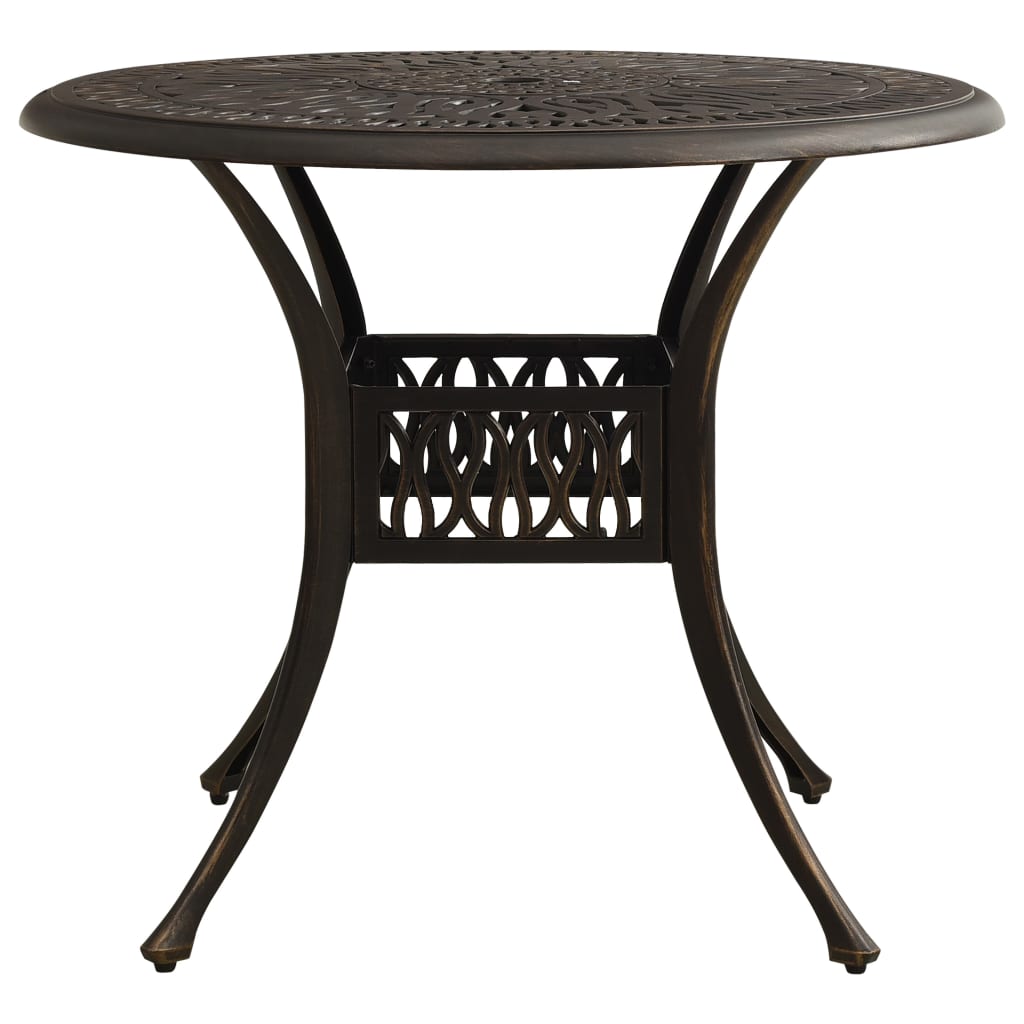vidaXL 5-tlg. Bistro-Set Aluminiumguss Bronzen