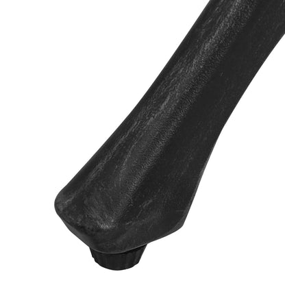 vidaXL Ensemble de bistrot 5 pièces en aluminium moulé Noir