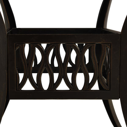 vidaXL 5-tlg. Bistro-Set Aluminiumguss Bronzen
