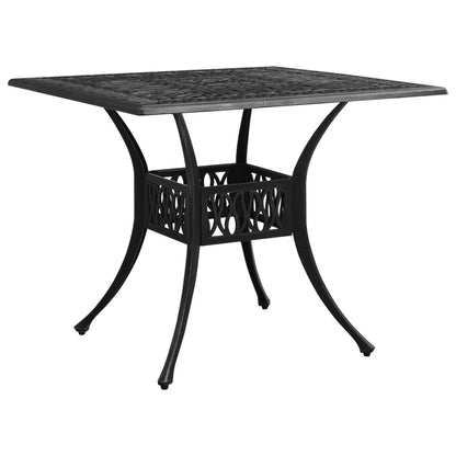 vidaXL Ensemble de bistrot 5 pièces en aluminium moulé Noir