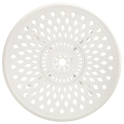 vidaXL Ensemble de bistrot 5 pcs en fonte d'aluminium Blanc