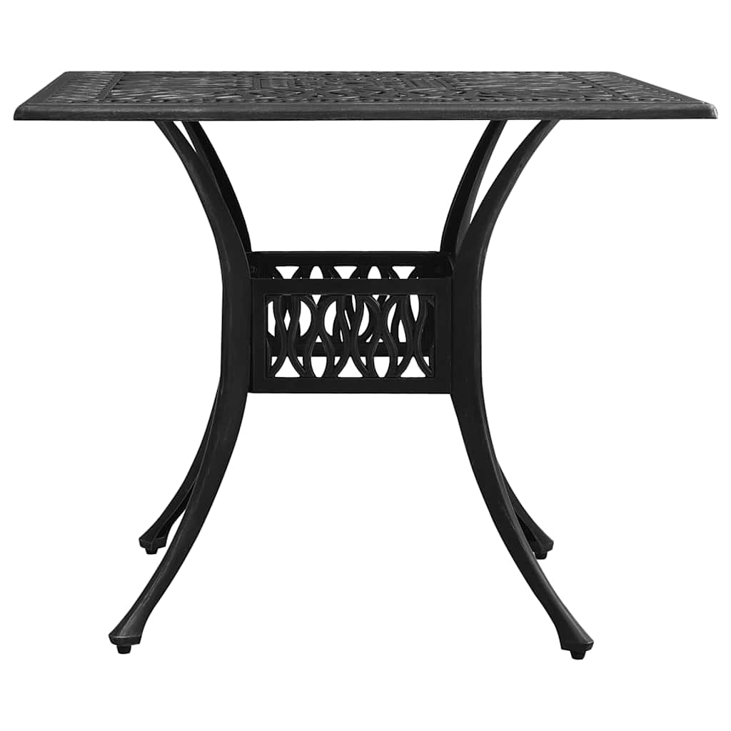 vidaXL Ensemble de bistrot 5 pièces en aluminium moulé Noir