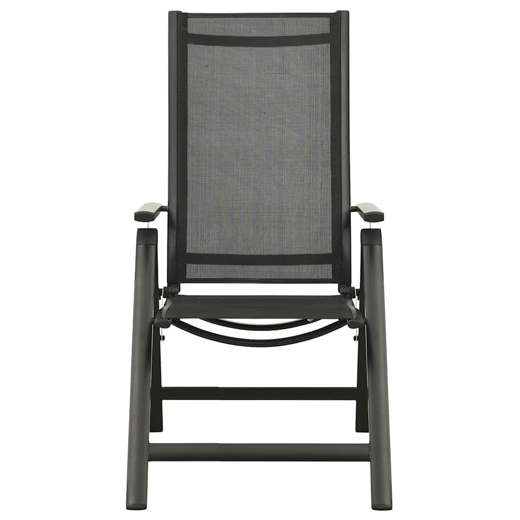 vidaXL 5-tlg. Bistro-Set Schwarz und Anthrazit