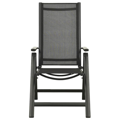 vidaXL 5-tlg. Bistro-Set Schwarz und Anthrazit