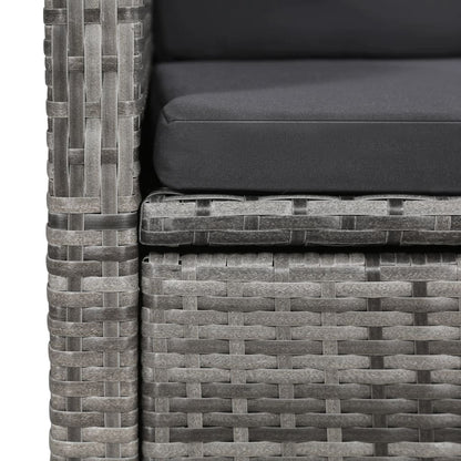 vidaXL Salle à manger de jardin 5 pcs Gris