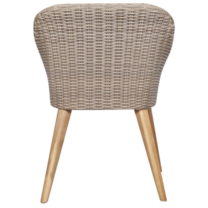 vidaXL Ensemble de salle à manger de jardin 5 pcs marron