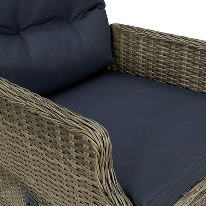 vidaXL Ensemble de salle à manger de jardin 5 pcs marron