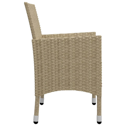 vidaXL 5-tlg. Garten-Essgruppe Beige