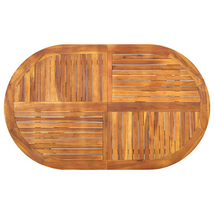 vidaXL Ensemble repas de jardin 5 pcs Gris clair
