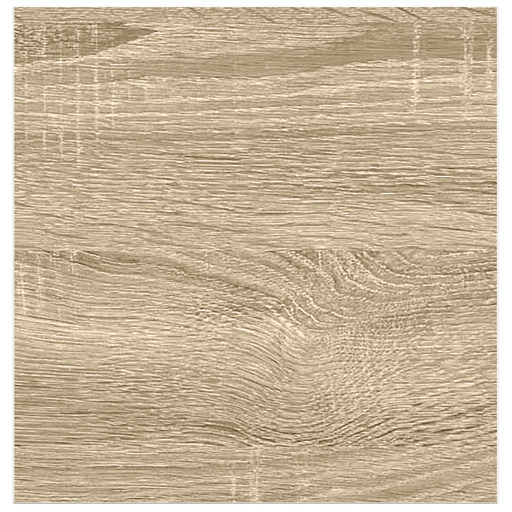 vidaXL Étagère murale aspect chêne et blanc 23x23,5x3,8 cm MDF
