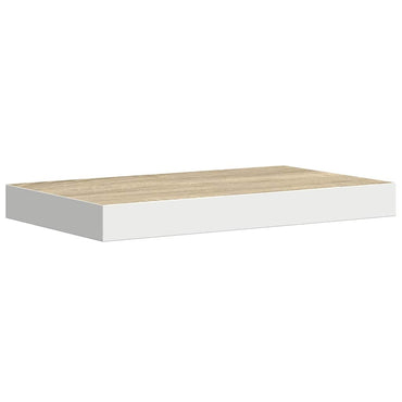 vidaXL Étagère murale aspect chêne et blanc 50x23x3,8 cm MDF