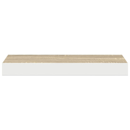 vidaXL Étagère murale aspect chêne et blanc 50x23x3,8 cm MDF