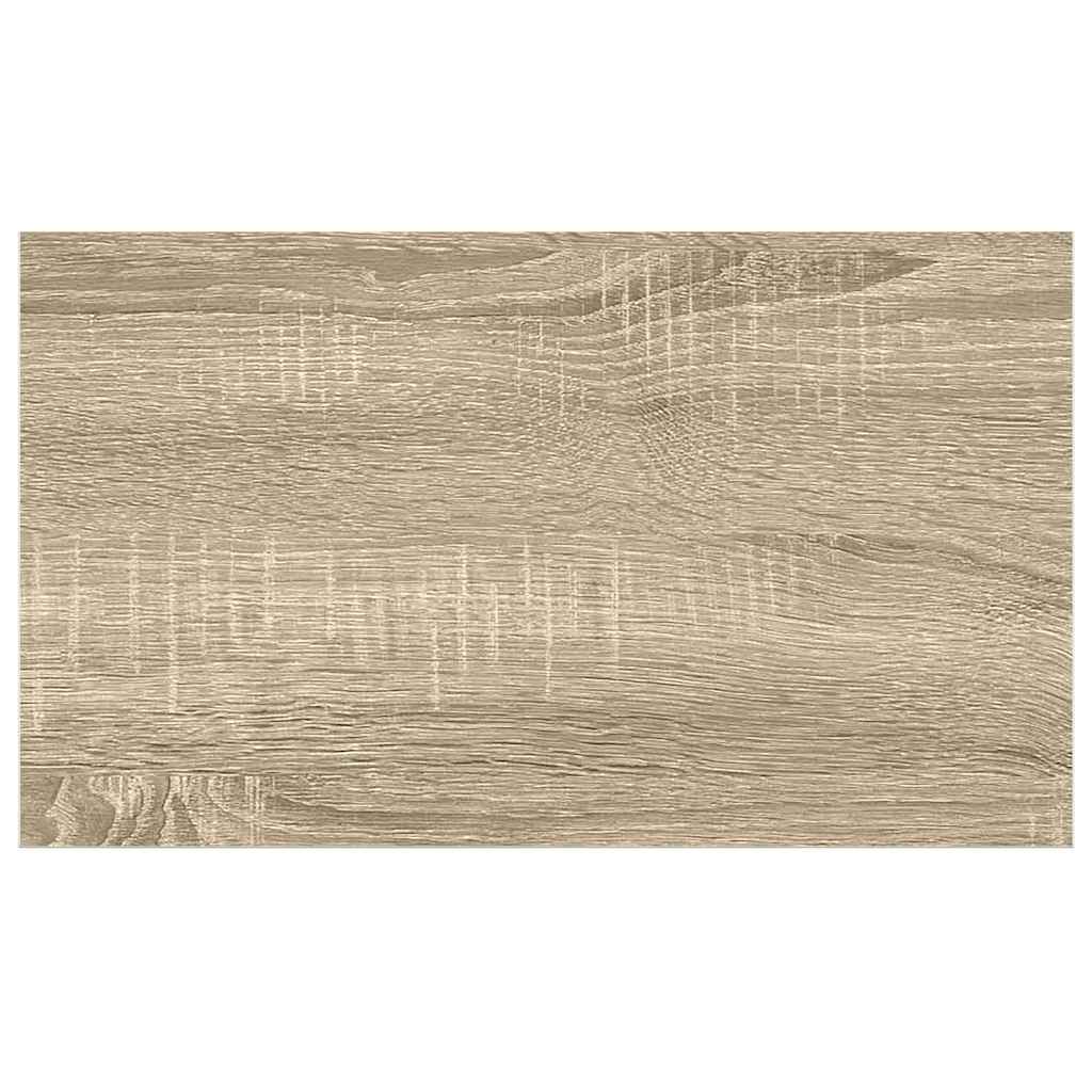 vidaXL Étagère murale aspect chêne et blanc 50x23x3,8 cm MDF