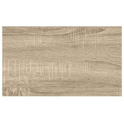 vidaXL Étagère murale aspect chêne et blanc 50x23x3,8 cm MDF