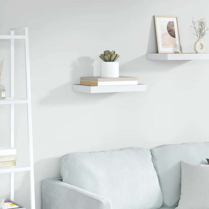 vidaXL Étagère murale aspect chêne et blanc 50x23x3,8 cm MDF