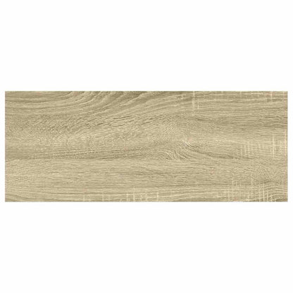vidaXL Schweberegal Eichen-Optik und Weiß 60x23,5x3,8 cm MDF