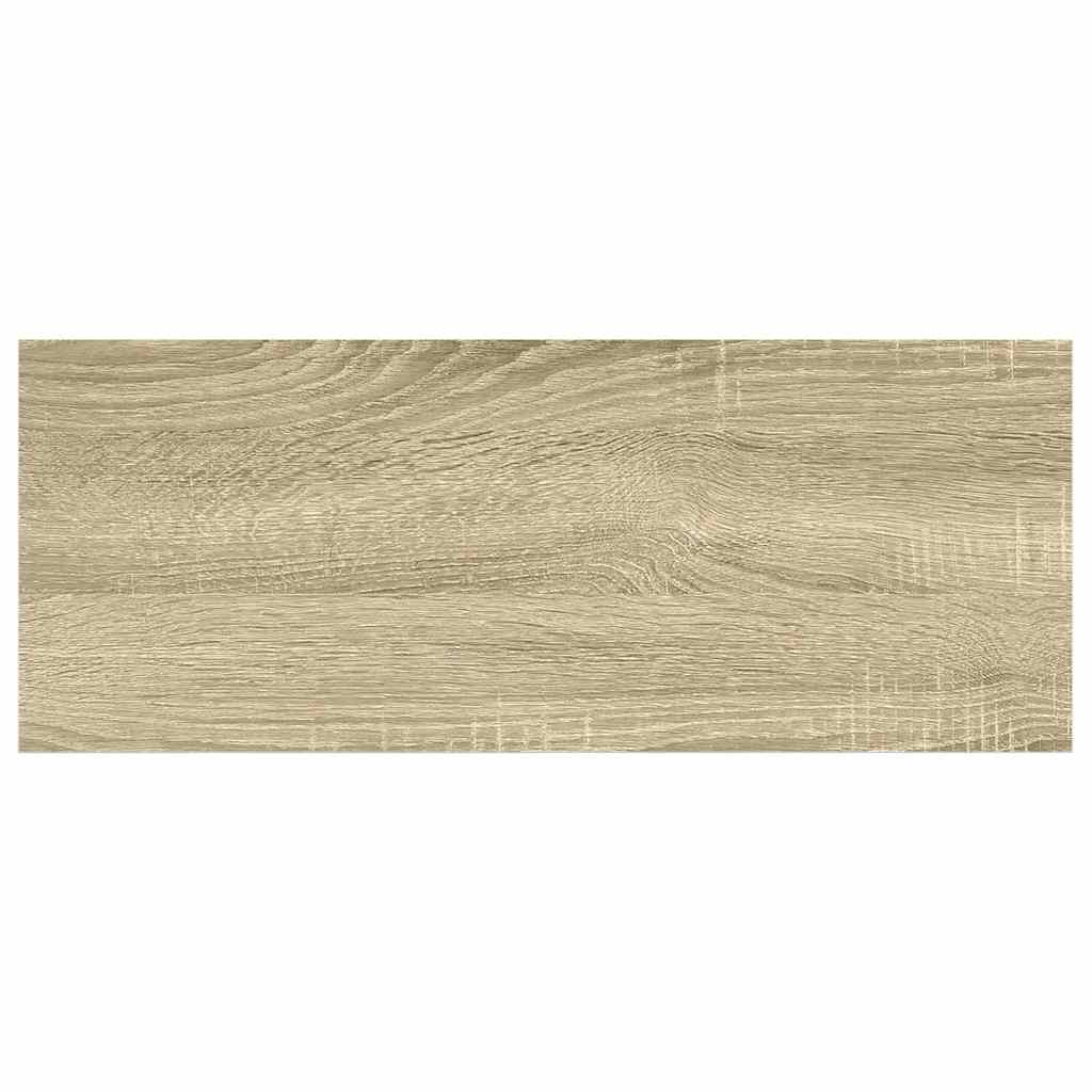 vidaXL Schweberegale 4 Stk. Eichen-Optik und Weiß 60x23,5x3,8 cm MDF
