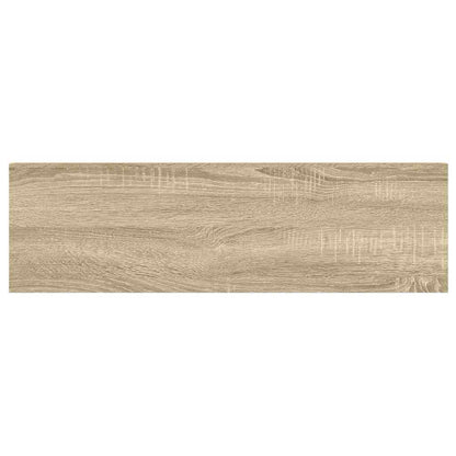 vidaXL Schweberegal Eichen-Optik und Weiß 80x23,5x3,8 cm MDF