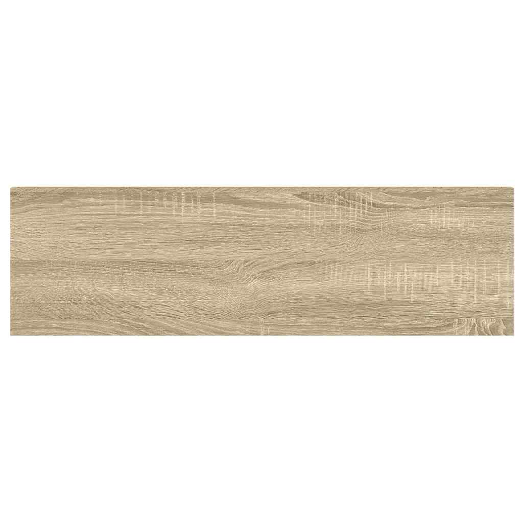 vidaXL Étagère flottante aspect chêne et blanc 90x23,5x3,8 cm MDF
