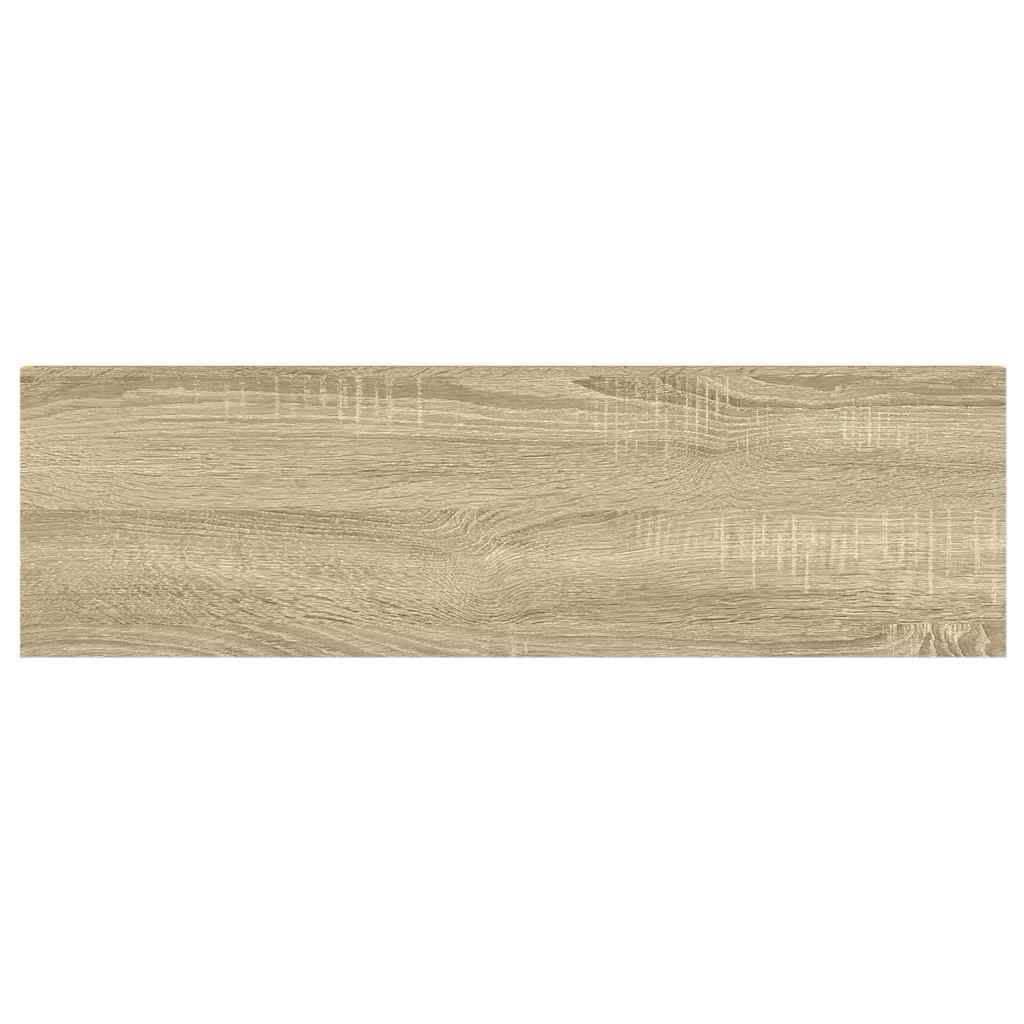 vidaXL Étagères flottantes 2 pcs Chêne et Blanc 90x23,5x3,8 cm MDF