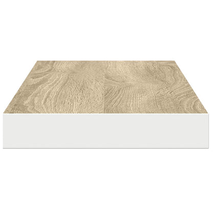 vidaXL Étagères flottantes 4 pcs Chêne et blanc 90x23,5x3,8 cm MDF