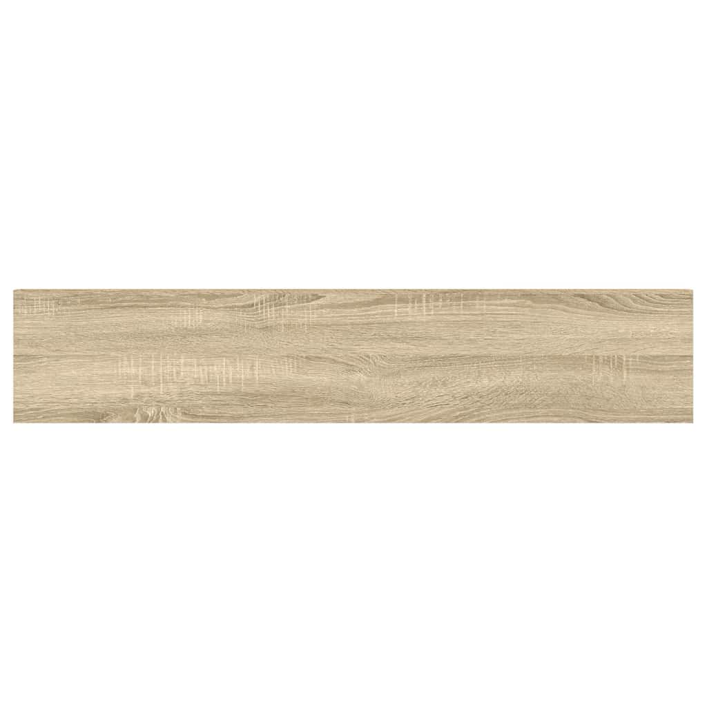 vidaXL Étagère flottante aspect chêne et blanc 120x23,5x3,8 cm MDF