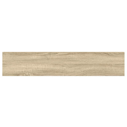 vidaXL Étagère flottante aspect chêne et blanc 120x23,5x3,8 cm MDF