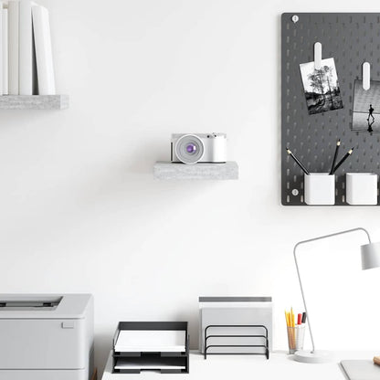 vidaXL Étagère murale gris béton 23 x 23,5 x 3,8 cm MDF