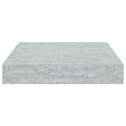 Schweberegale 2 Stk. Betongrau 23x23,5x3,8 cm MDF