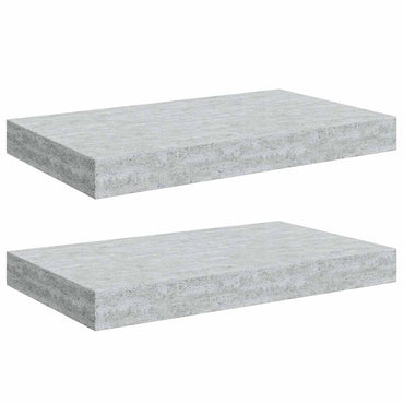 vidaXL Étagères flottantes 2 pcs Gris béton 40x23x3,8 cm MDF