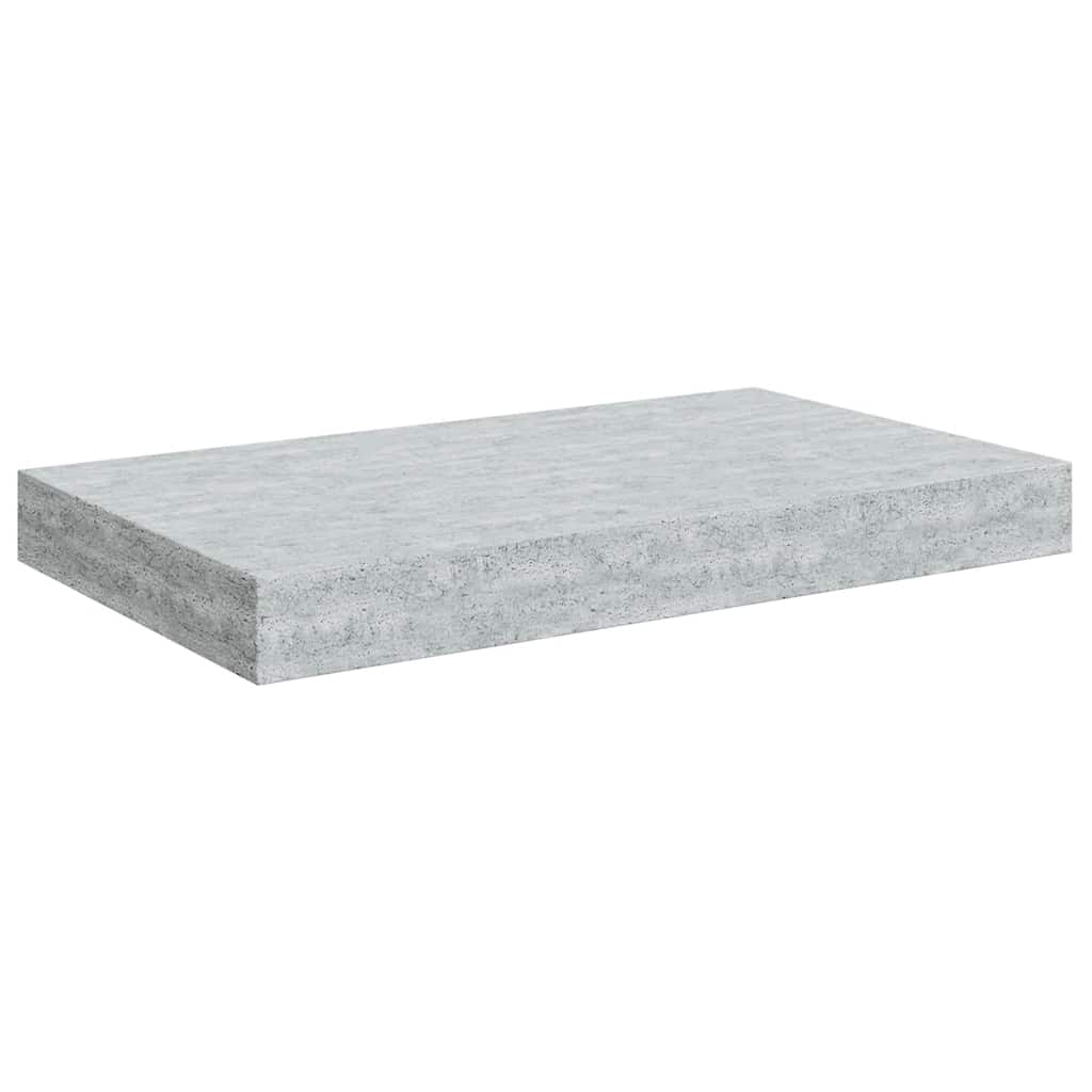 vidaXL Étagères flottantes 4 pcs Gris béton 40x23x3,8 cm MDF