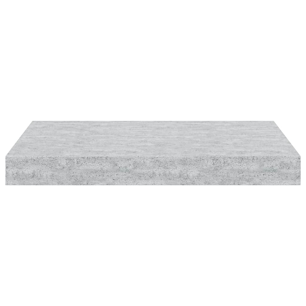 vidaXL Étagères flottantes 4 pcs Gris béton 40x23x3,8 cm MDF