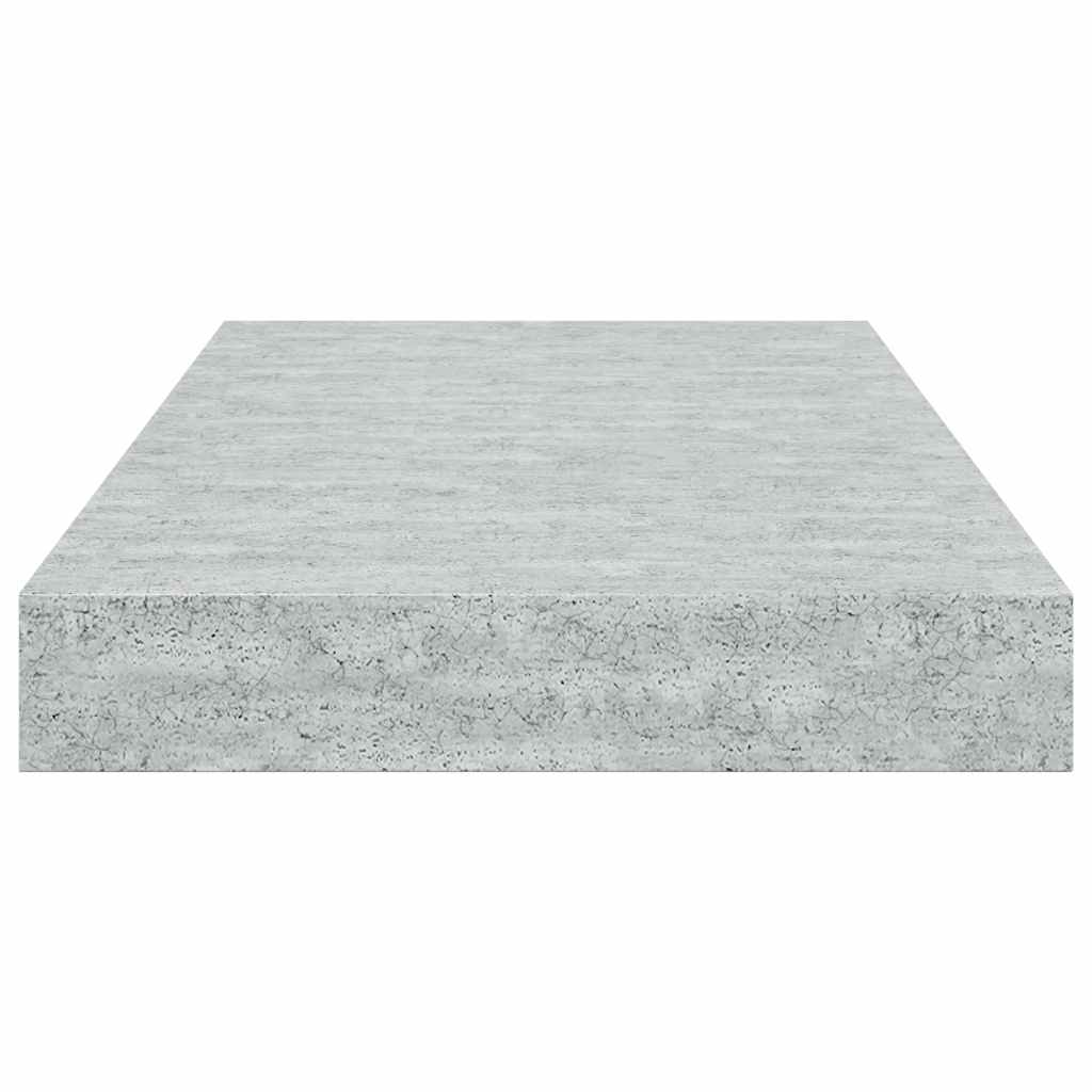 vidaXL Étagères flottantes 4 pcs Gris béton 40x23x3,8 cm MDF