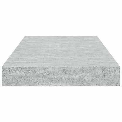 vidaXL Étagères flottantes 4 pcs Gris béton 40x23x3,8 cm MDF