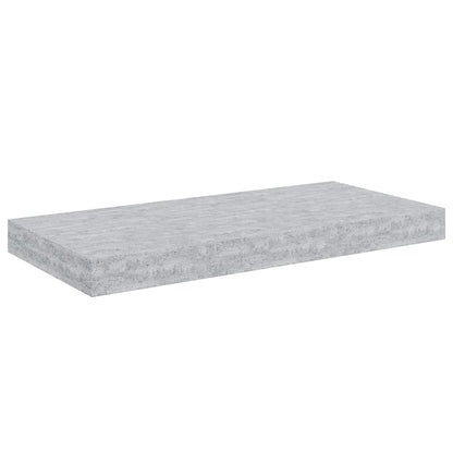 vidaXL Étagères murales flottantes 2 pcs Gris béton 50x23x3,8 cm MDF