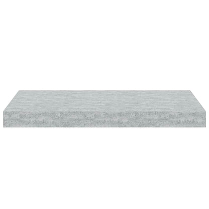 vidaXL Étagères murales flottantes 2 pcs Gris béton 50x23x3,8 cm MDF