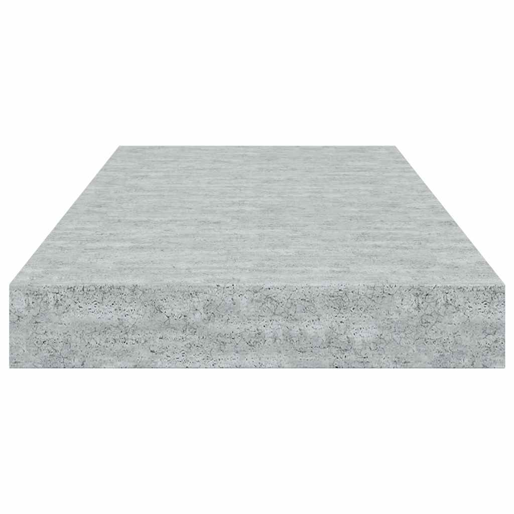 vidaXL Étagères murales flottantes 2 pcs Gris béton 50x23x3,8 cm MDF