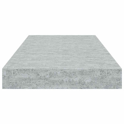 vidaXL Étagères murales flottantes 2 pcs Gris béton 50x23x3,8 cm MDF