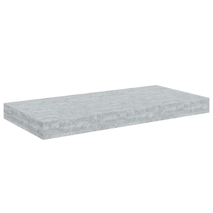 vidaXL Étagères murales flottantes 4 pcs Gris béton 50x23x3,8 cm MDF
